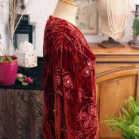 70's Mirrored, Embroidered Indian Hippie Jacket SOLD - Image 3