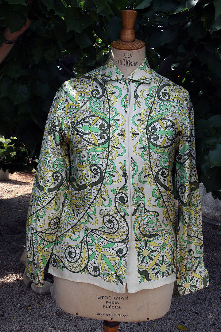 Shirts Emilio Pucci - Printed silk shirt with scarf - 66RJ0866752025