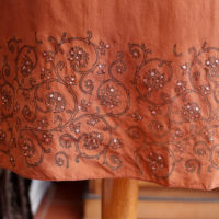 90's Dark Peach Graded  Silk Summer Tunic - Image 4