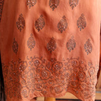 90's Dark Peach Graded  Silk Summer Tunic - Image 6