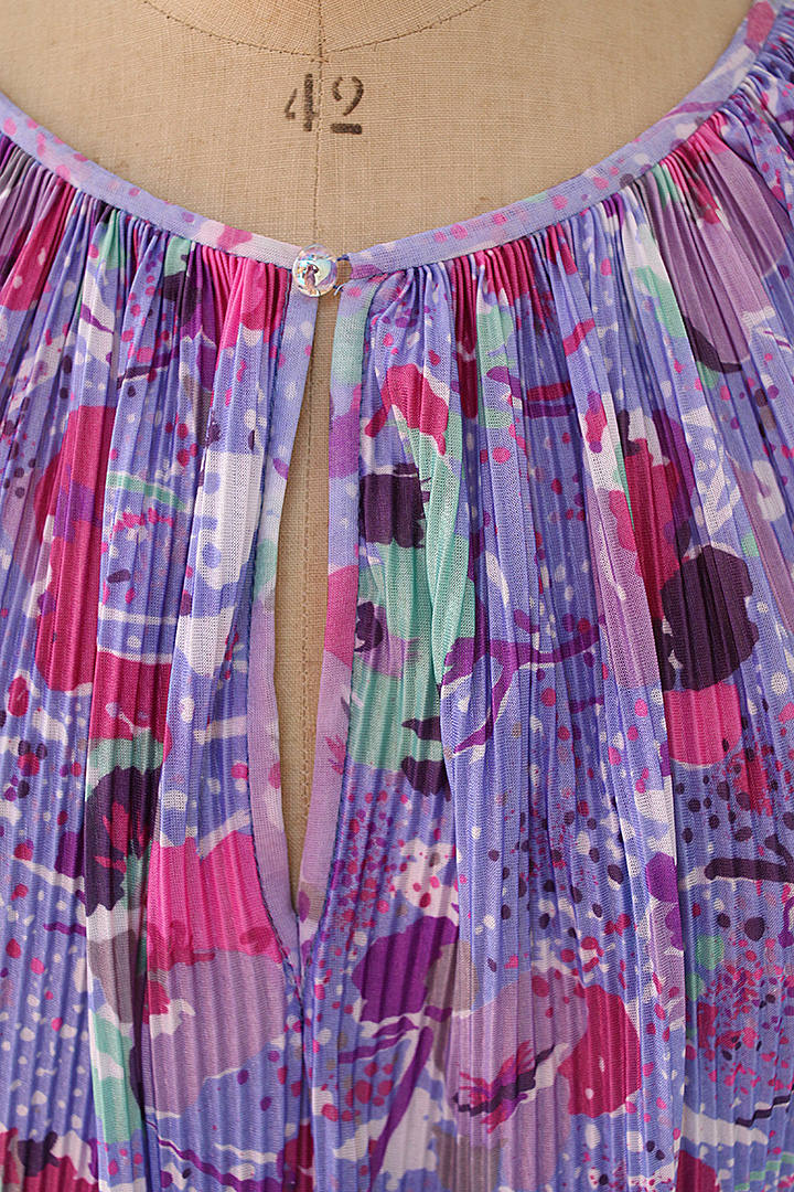 70's Radley's Pleated FloralTwo Piece - Vintage Xaló