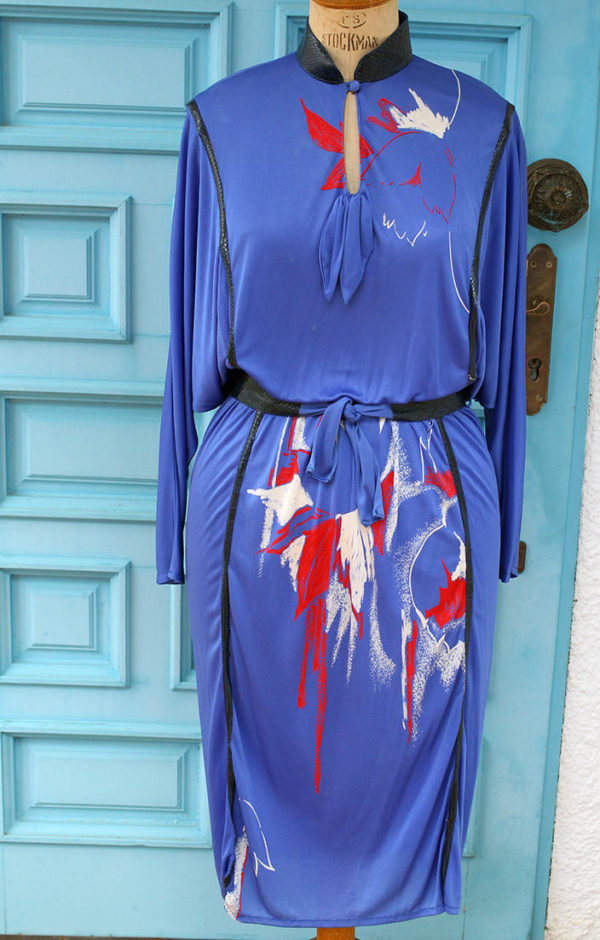 70's Chanes Paris Blue Dress