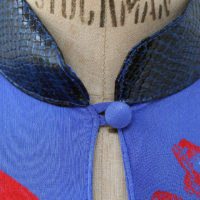 70's Chanes Paris Blue Dress - Image 4