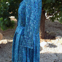 60's Jaeger Silk Blue/Green Two Piece - Image 4
