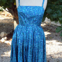 60's Jaeger Silk Blue/Green Two Piece - Image 6