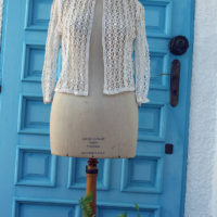 60's Bergdorf Goodman Crocheted Lace Two Piece - Image 5