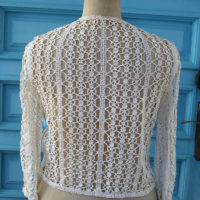 60's Bergdorf Goodman Crocheted Lace Two Piece - Image 4