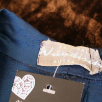 50's Blue Dress with Floral Embroidery - Image 2