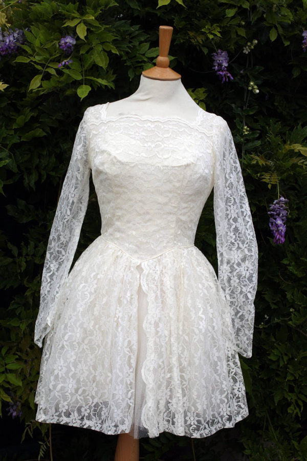 60's New York Short Wedding Dress