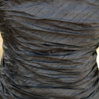 60's Jean Allen  Black Silk Cocktail Dress - Image 4