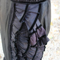 60's Black Full Length Dress - Image 4