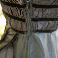 60's Black Full Length Dress - Image 2
