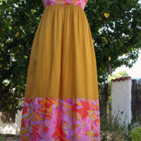 60's Colin Glascoe London Silk Maxi Dress - Image 4