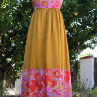 60's Colin Glascoe London Silk Maxi Dress - Image 6