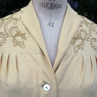 50's Pale Ochre Summer frock - Image 3