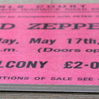 Led Zeppelin  Earl's Court Arena  COMPLETE Ticket - Image 2