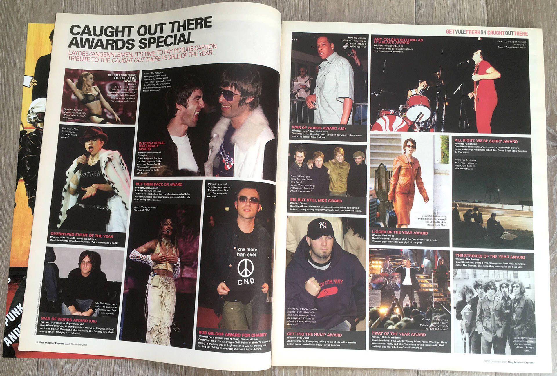 NME Magazine Xmas Edition 22/29th December 2001 - Vintage Xaló